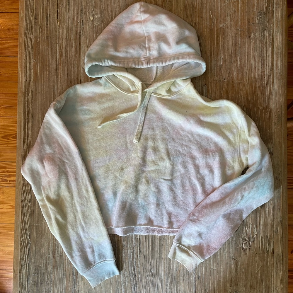 Cropped tie dye sweatshirt S